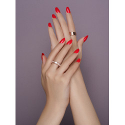 Classy Red round shape.